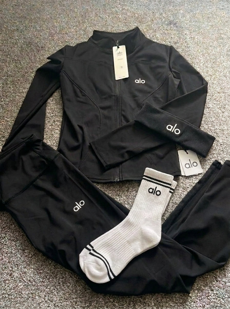 Alo combo set 3pc set( socks+headband included)